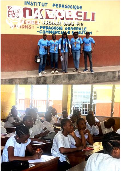 Les Guides de la République Démocratique du Congo ont sensibilisé les élèves de l’Institut Pédagogique Mokengeli   de lemba sur la gestion des déchets, pour un meilleur environnement, ce vendredi 09 mai 2025.