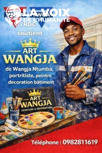 PORTRAIT DE WANGJA NTUMBA Membre de YMCA-YWCA/RDC , l’artiste qui transforme les murs en œuvres vivantes